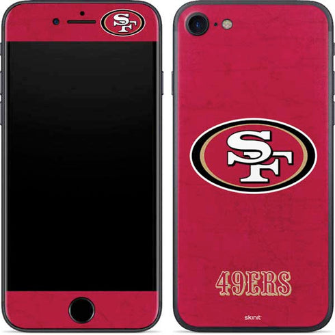NFL San Francisco 49ers Distressed iPhone 7 Skin