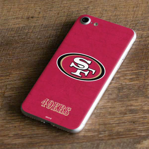 NFL San Francisco 49ers Distressed iPhone 7 Skin