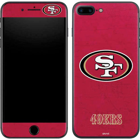 NFL San Francisco 49ers Distressed iPhone 8 Plus Skin