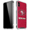 NFL San Francisco 49ers Distressed iPhone X/XS Clear Case