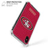 NFL San Francisco 49ers Distressed iPhone XS Max Clear Case