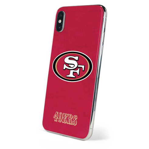 NFL San Francisco 49ers Distressed iPhone XS Max Skin