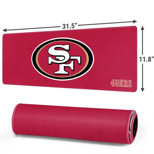 NFL San Francisco 49ers Distressed Gaming Mouse Pad