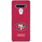 NFL San Francisco 49ers Distressed LG Stylo 6 Clear Case