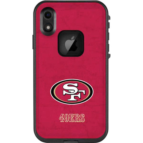 NFL San Francisco 49ers Distressed LifeProof Fre iPhone Skin
