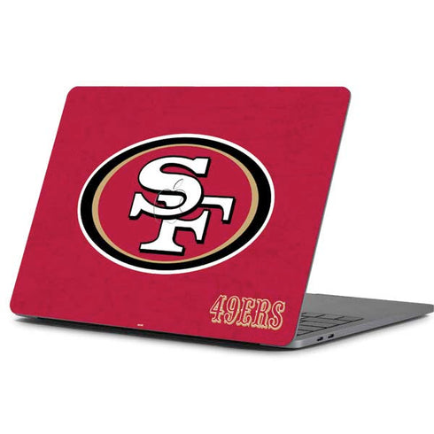 NFL San Francisco 49ers Distressed Apple MacBook Pro 13-inch Skin