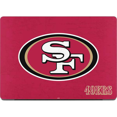NFL San Francisco 49ers Distressed MacBook Pro 14in (2021-24) Skin