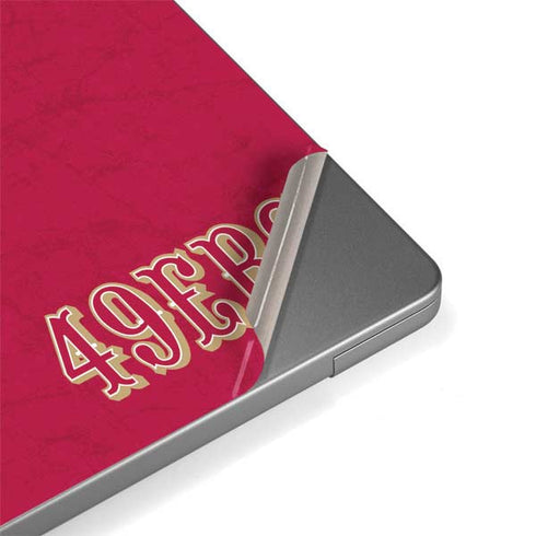 NFL San Francisco 49ers Distressed MacBook Pro 14in (2021-24) Skin
