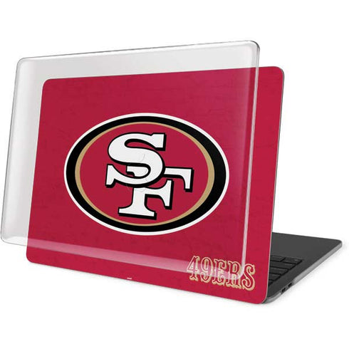 NFL San Francisco 49ers Distressed MacBook Pro 16in (2019-20) Case plus Skin