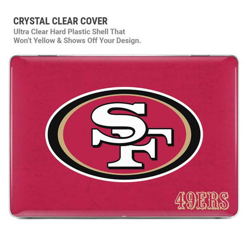 NFL San Francisco 49ers Distressed MacBook Pro 16in (2021-25) Case plus Skin