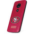 NFL San Francisco 49ers Distressed Moto E5 Play Skin