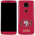 NFL San Francisco 49ers Distressed Moto E5 Plus Skin