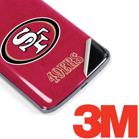 NFL San Francisco 49ers Distressed Moto E5 Plus Skin