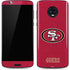 NFL San Francisco 49ers Distressed Moto G6 Skin