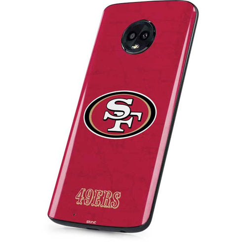 NFL San Francisco 49ers Distressed Moto G6 Skin