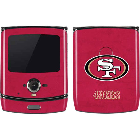 NFL San Francisco 49ers Distressed Motorola RAZR Skin
