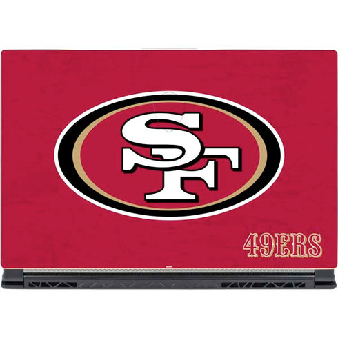 NFL San Francisco 49ers Distressed MSI GS65 Stealth Laptop Skin