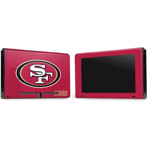 NFL San Francisco 49ers Distressed Nintendo Switch Bundle Skin