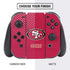 NFL San Francisco 49ers Distressed Nintendo Switch Bundle Skin