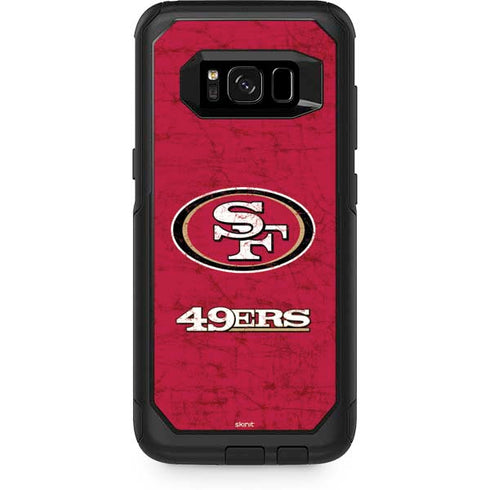 NFL San Francisco 49ers Distressed Otterbox Commuter Galaxy Skin