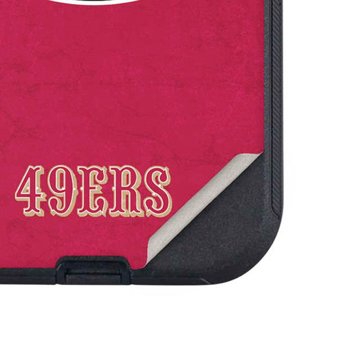 NFL San Francisco 49ers Distressed Otterbox Defender iPhone Skin