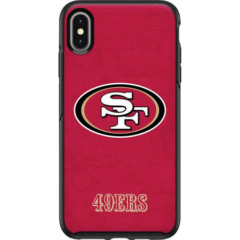 NFL San Francisco 49ers Distressed Otterbox Symmetry iPhone Skin