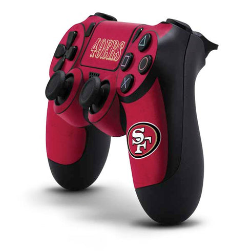 NFL San Francisco 49ers Distressed PS4 Controller Skin