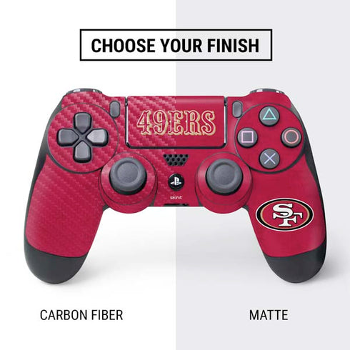 NFL San Francisco 49ers Distressed PS4 Controller Skin