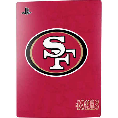 NFL San Francisco 49ers Distressed PS5 Bundle Skin