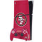 NFL San Francisco 49ers Distressed PS5 Slim Digital Edition Bundle Skin