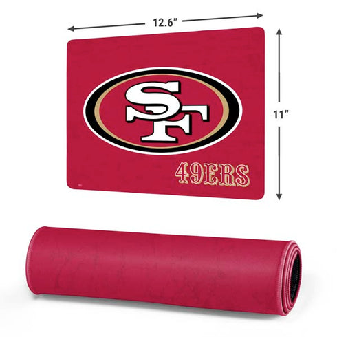 NFL San Francisco 49ers Distressed Gaming Mouse Pad