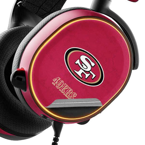 NFL San Francisco 49ers Distressed SteelSeries Arctis 5 Skin
