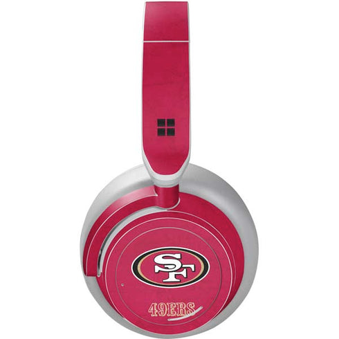 NFL San Francisco 49ers Distressed Surface Headphones Skin
