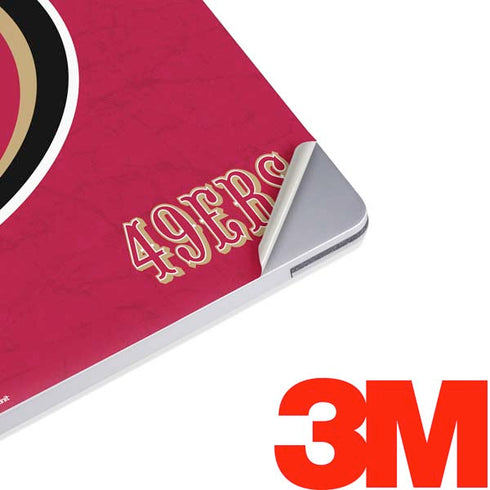 NFL San Francisco 49ers Distressed Surface Laptop 2 Skin