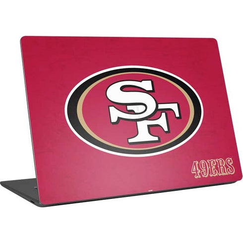 NFL San Francisco 49ers Distressed Surface Laptop 4 15in Skin