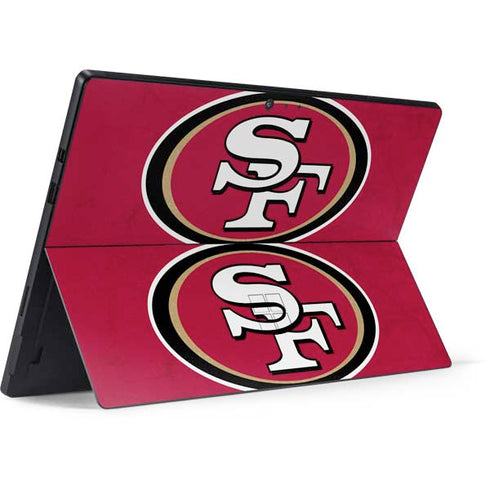 NFL San Francisco 49ers Distressed Surface Pro 6 Skin
