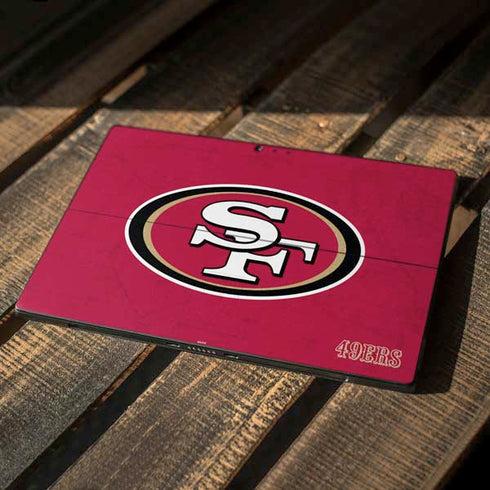 NFL San Francisco 49ers Distressed Surface Pro 6 Skin