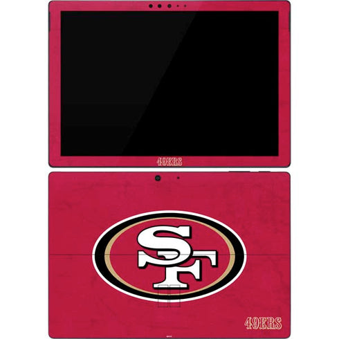 NFL San Francisco 49ers Distressed Surface Pro 7 Skin