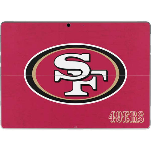 NFL San Francisco 49ers Distressed Surface Pro 9 Skin