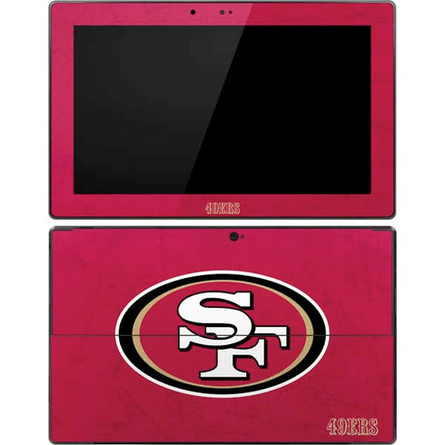 NFL San Francisco 49ers Distressed Surface Pro Tablet Skin