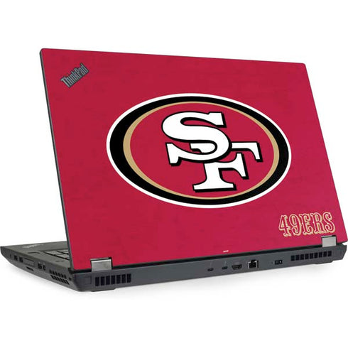 NFL San Francisco 49ers Distressed Lenovo ThinkPad Skin