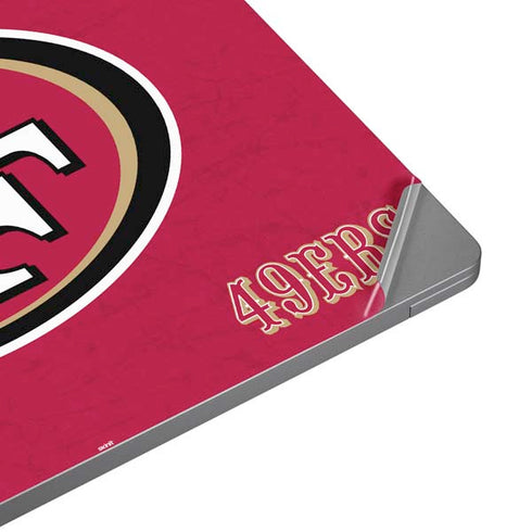 NFL San Francisco 49ers Distressed Universal Laptop 12in (9.8 x 6.8in) Skin