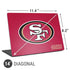 NFL San Francisco 49ers Distressed Universal Laptop 14in (11.4 x 8.2in) Skin