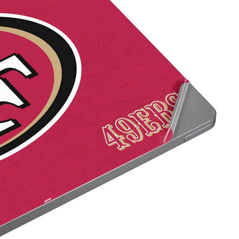 NFL San Francisco 49ers Distressed Universal Laptop 14in (11.4 x 8.2in) Skin