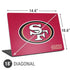 NFL San Francisco 49ers Distressed Universal Laptop 18in (14.6 x 10.6in) Skin
