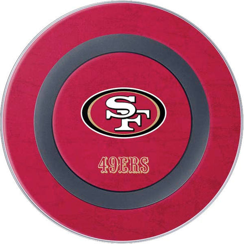 NFL San Francisco 49ers Distressed Wireless Charger Skin