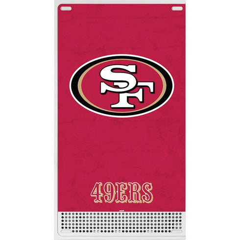 NFL San Francisco 49ers Distressed Xbox Series S Console Skin