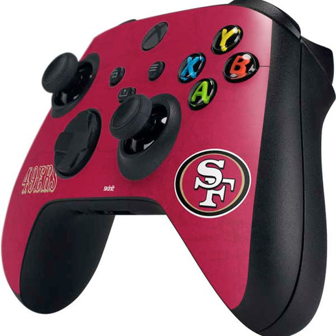 NFL San Francisco 49ers Distressed Xbox Series X Controller Skin