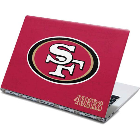 NFL San Francisco 49ers Distressed Yoga 910 2-in-1 14in Touch-Screen Skin