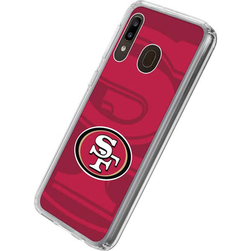 NFL San Francisco 49ers Double Vision Galaxy A20 Clear Case